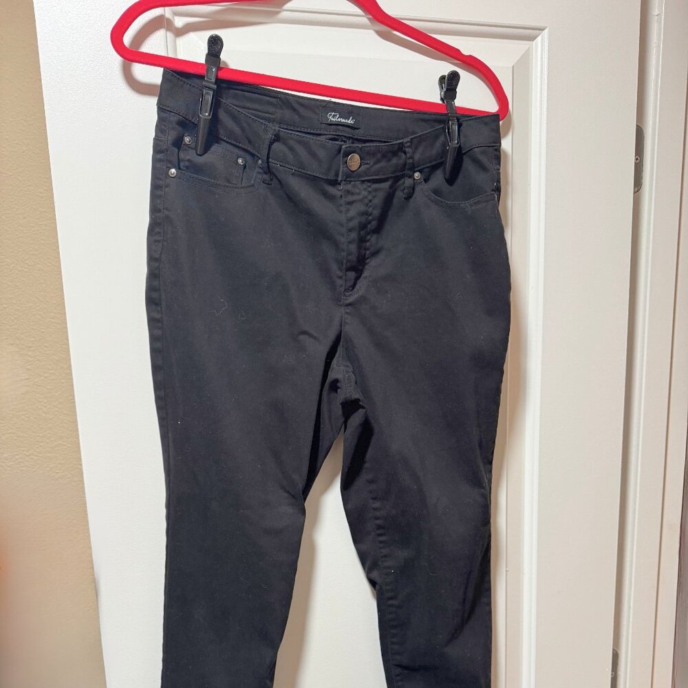 Black Slm Fit Pants Size 10
